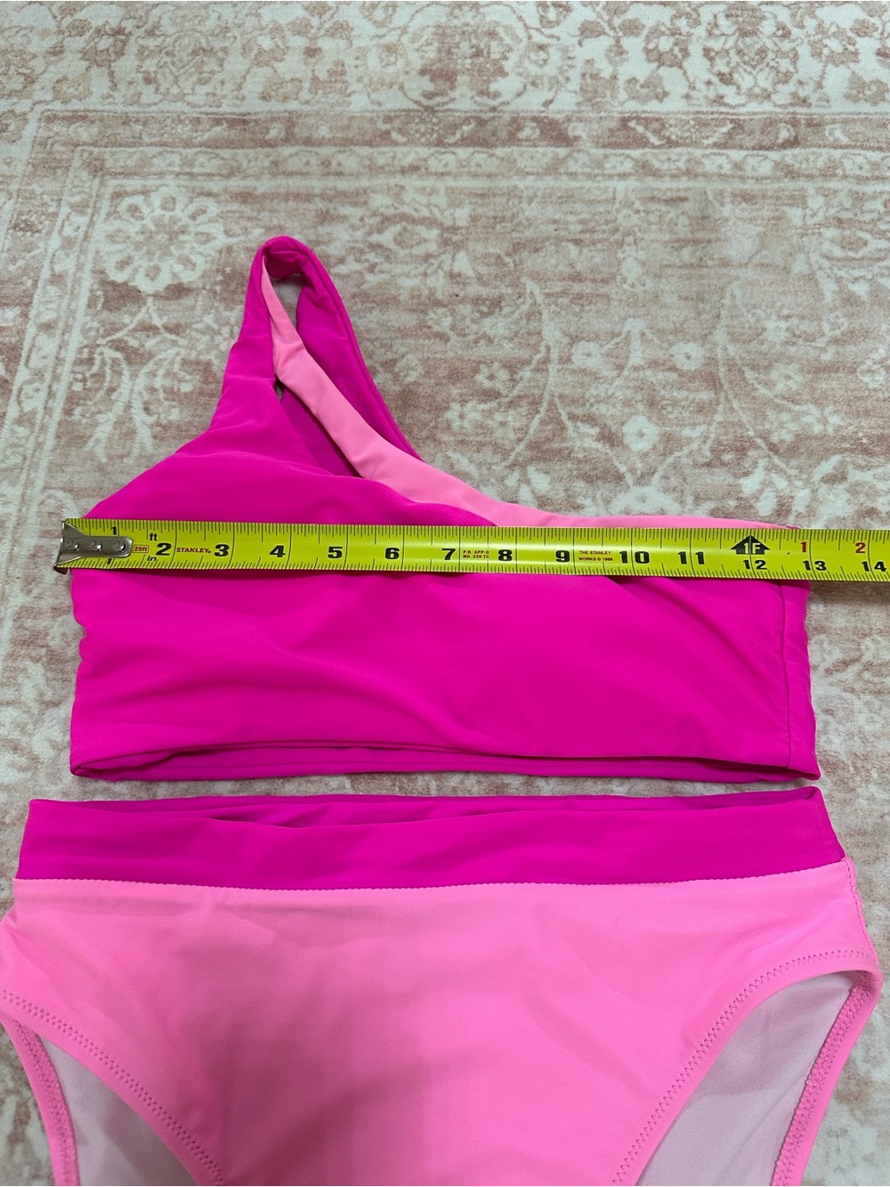 Set Pink One-Shoulder High-Waist Swim 💕 - Picture 12 of 14